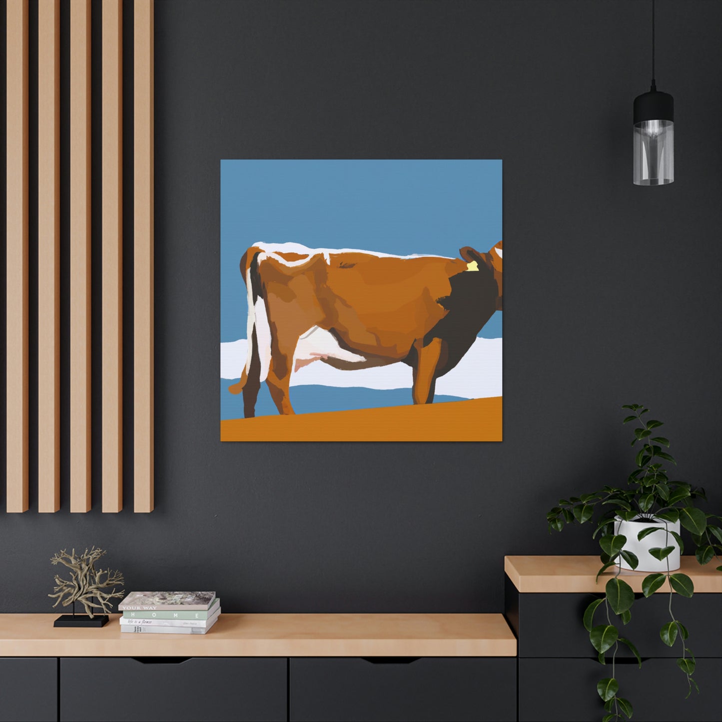 "Jersey Cow Contemplation" - Canvas