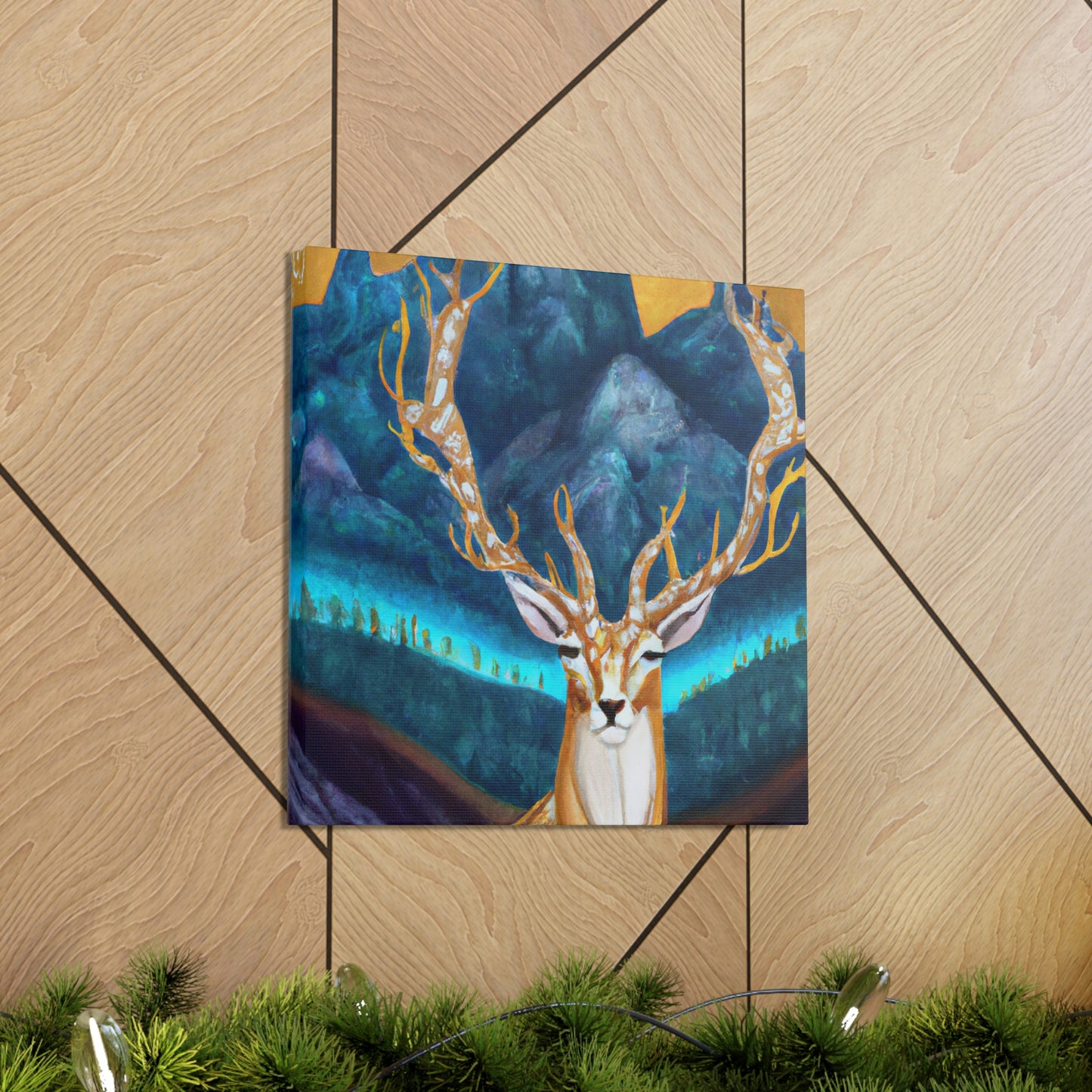 Deer in Deco Style - Canvas