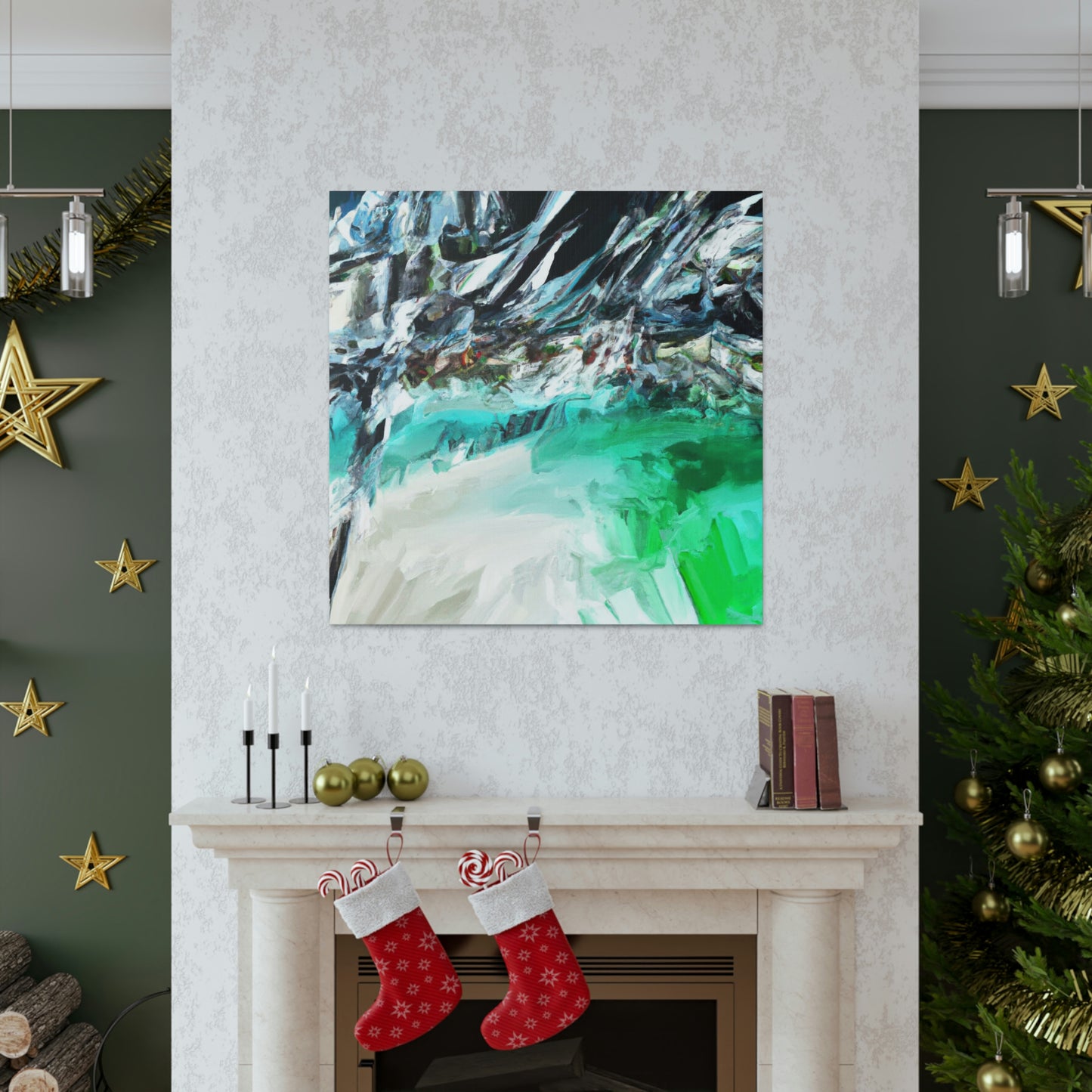 "Seascape Beach Painting" - Canvas