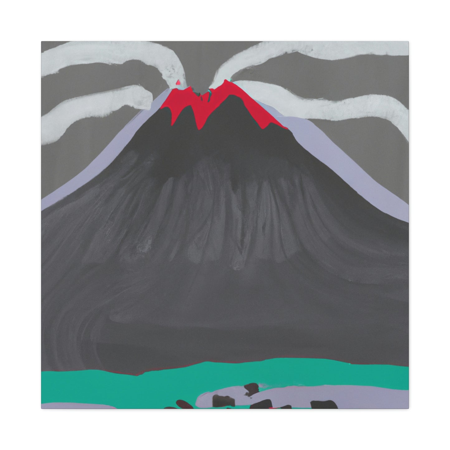 Volcano's Blazing Glory - Canvas