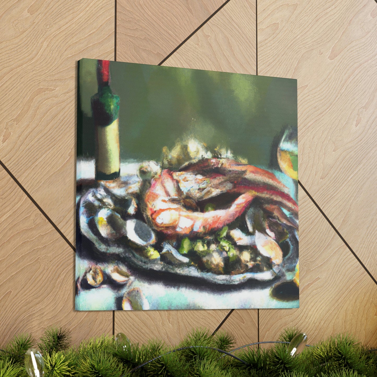 Seafood Through Abstract - Canvas