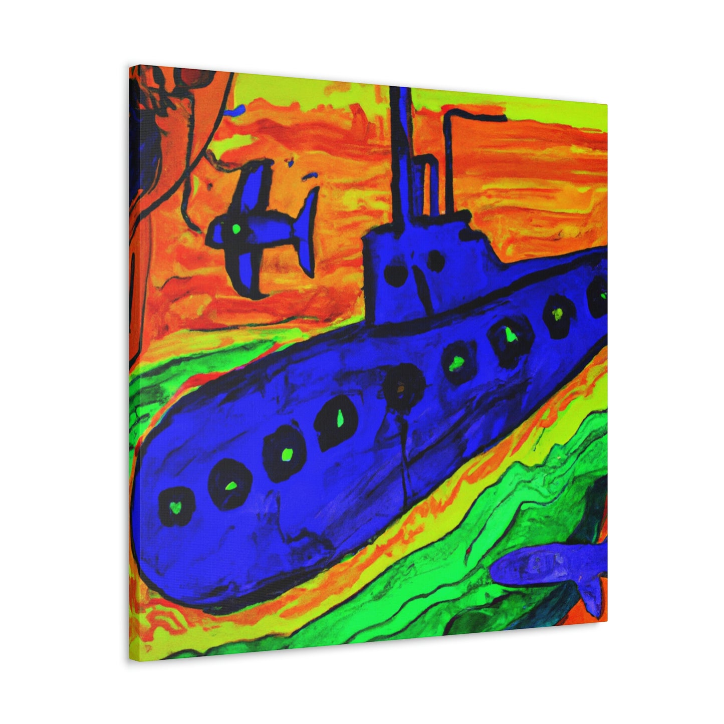 Submarine in Fauve Colors - Canvas