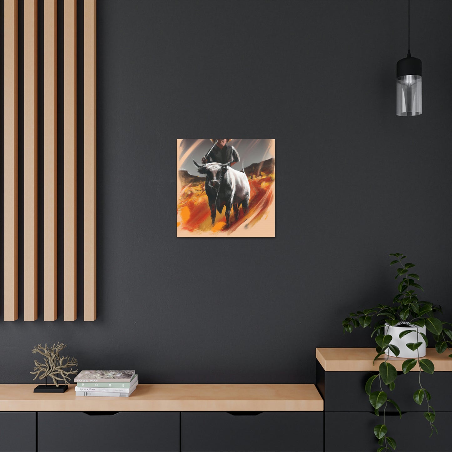 Cattle Branding Landscape - Canvas