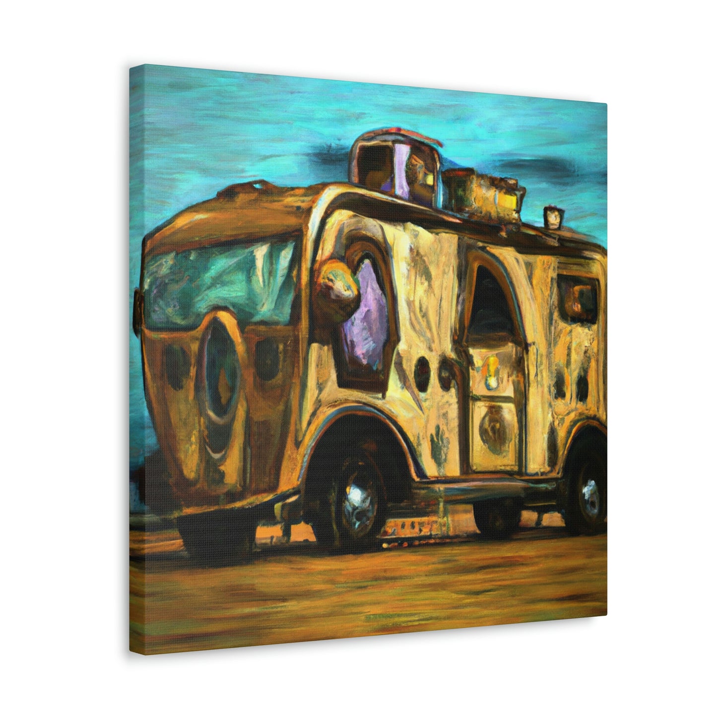 "Camper Van Machine Age" - Canvas