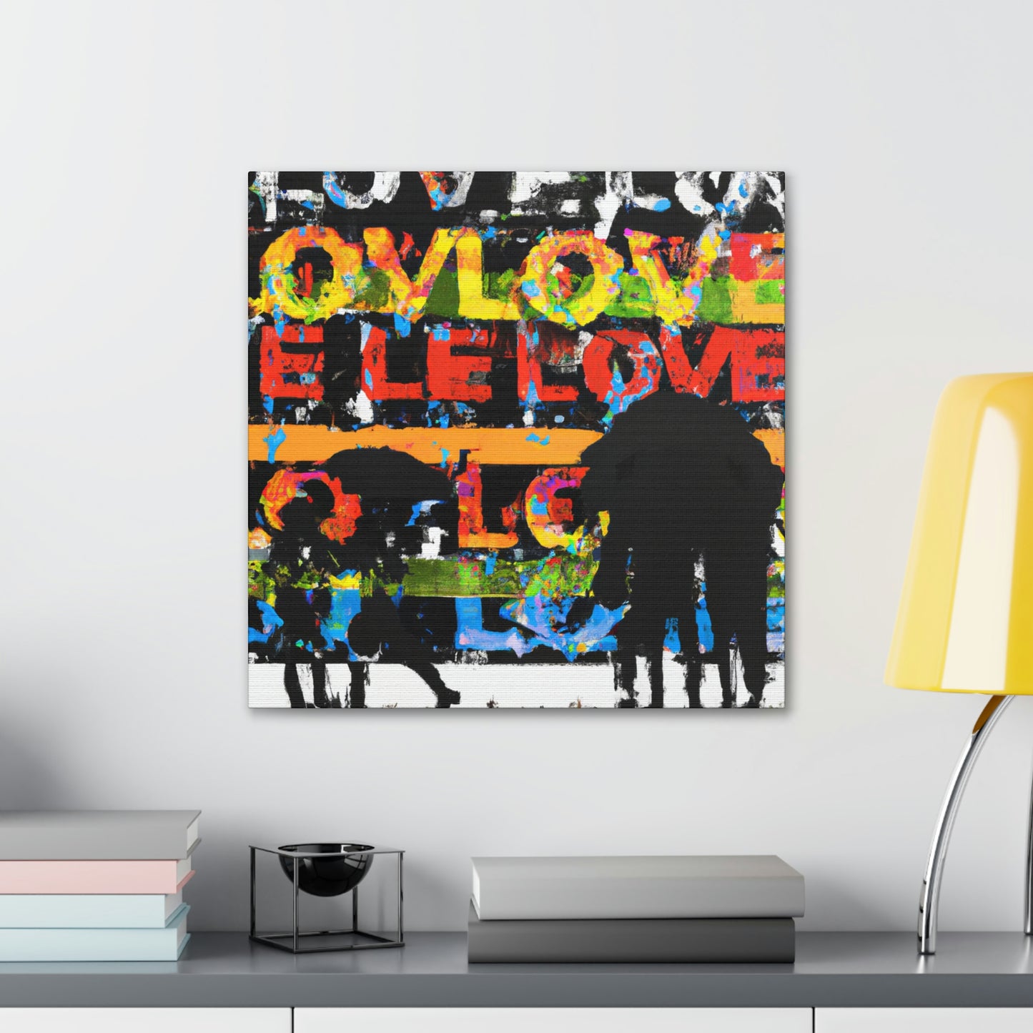 Love in Rainy Skies - Canvas