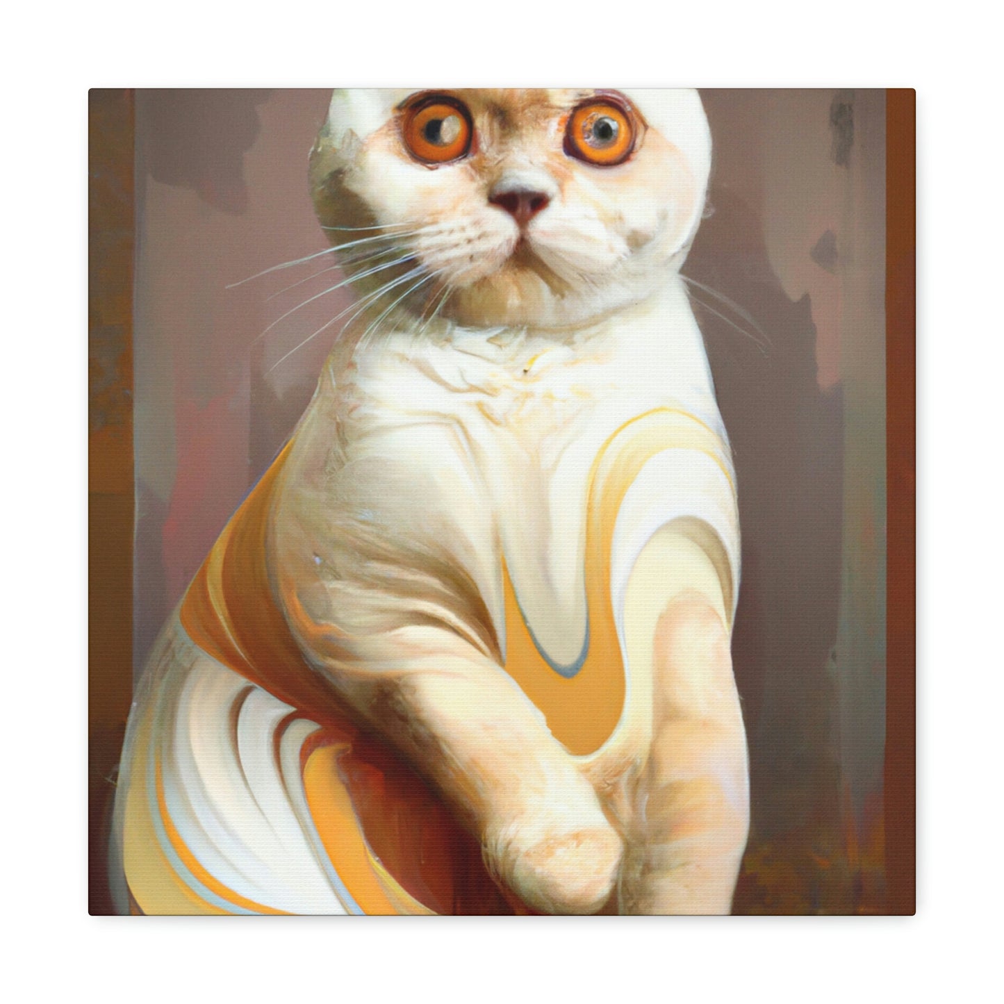 "Kilted Cat Curves" - Canvas