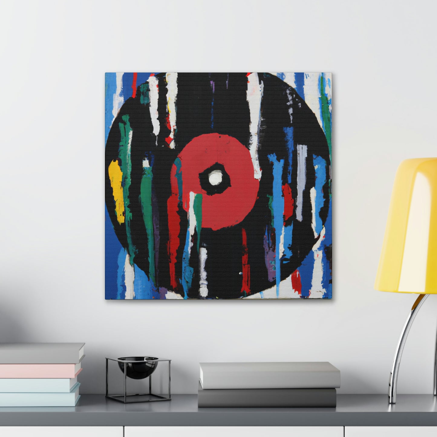 Spinning Vinyl Expressionism - Canvas