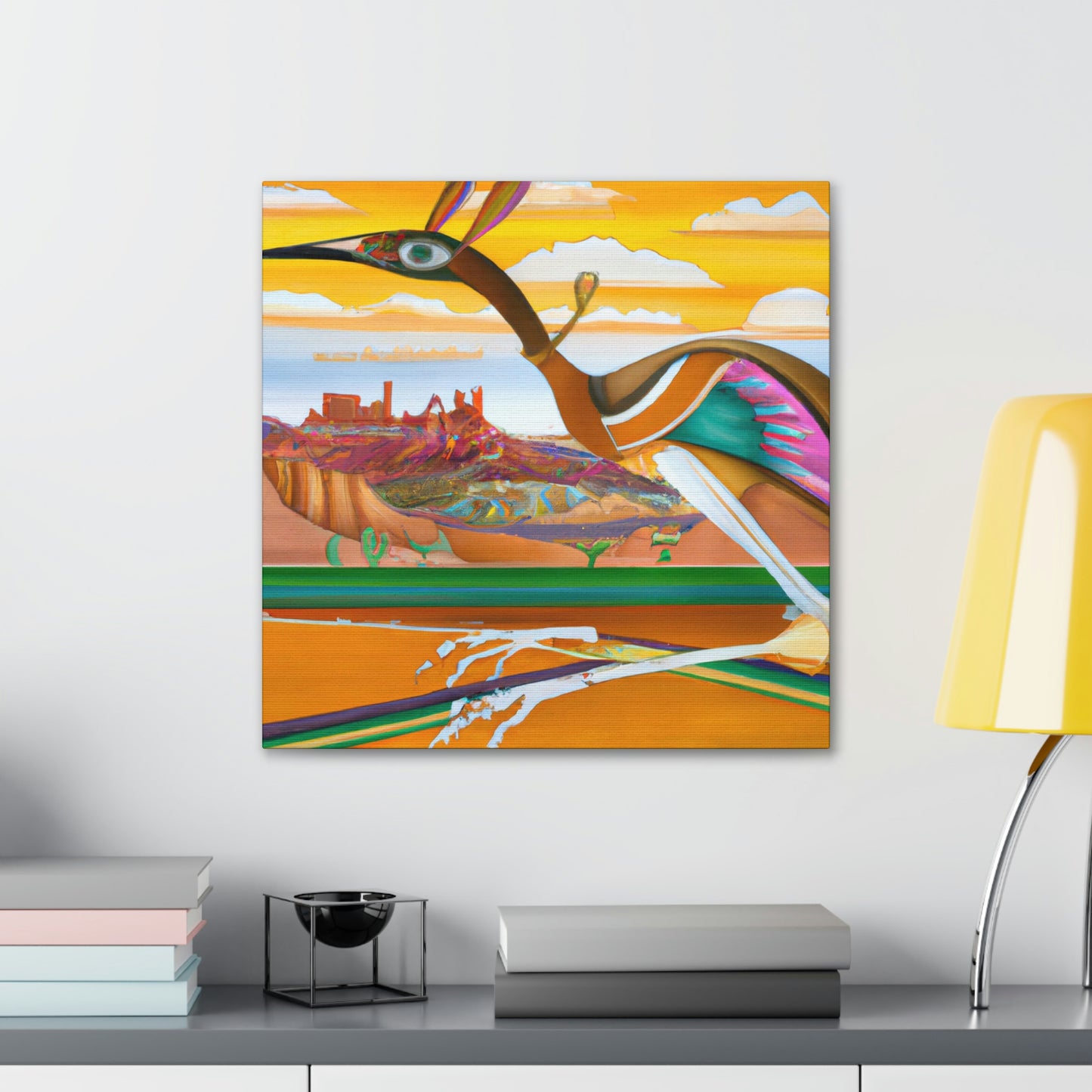 Roadrunner Art Deco - Canvas