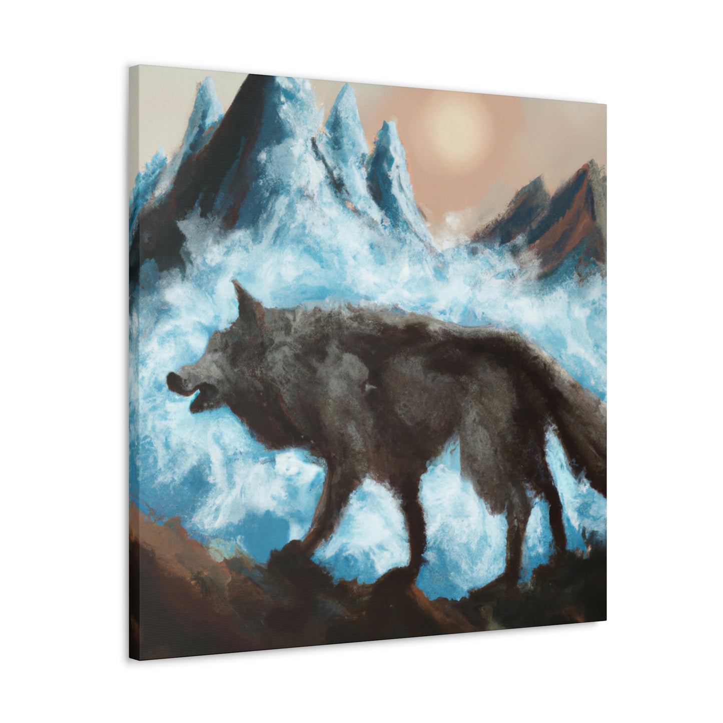 "Wolf Staring Majesty" - Canvas