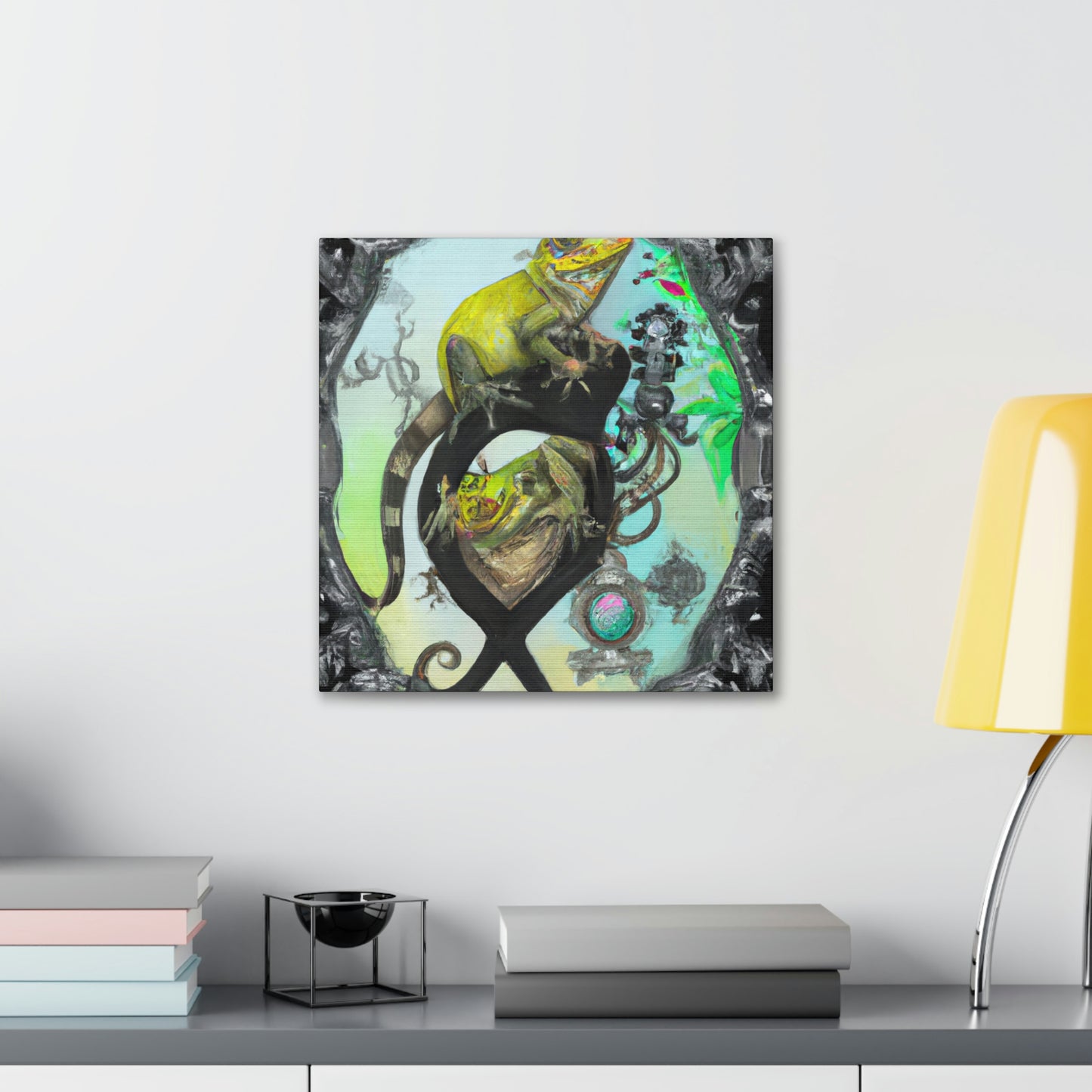 Lizards In Baroque - Canvas