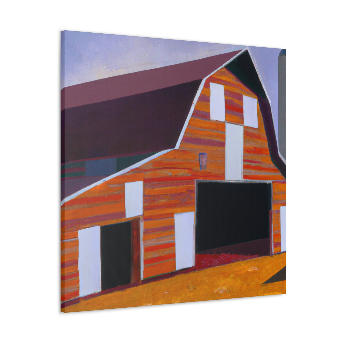 "Deco Barn Sunrise" - Canvas