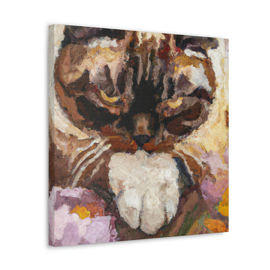 "Feline Folds Impressionism" - Canvas