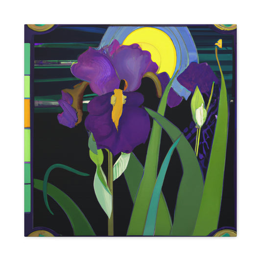 "Iris of Moonlight Glitz" - Canvas