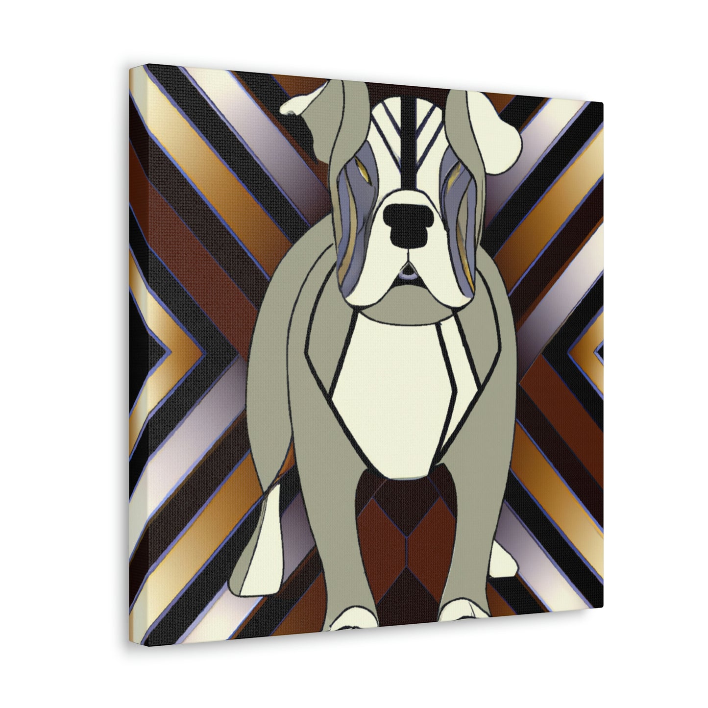 "Bold Bulldog Blooms" - Canvas