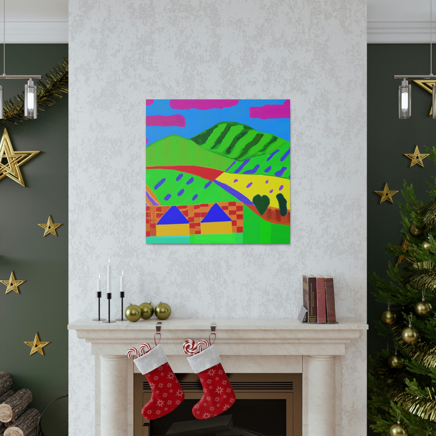 Countryside Fauvist Blaze - Canvas