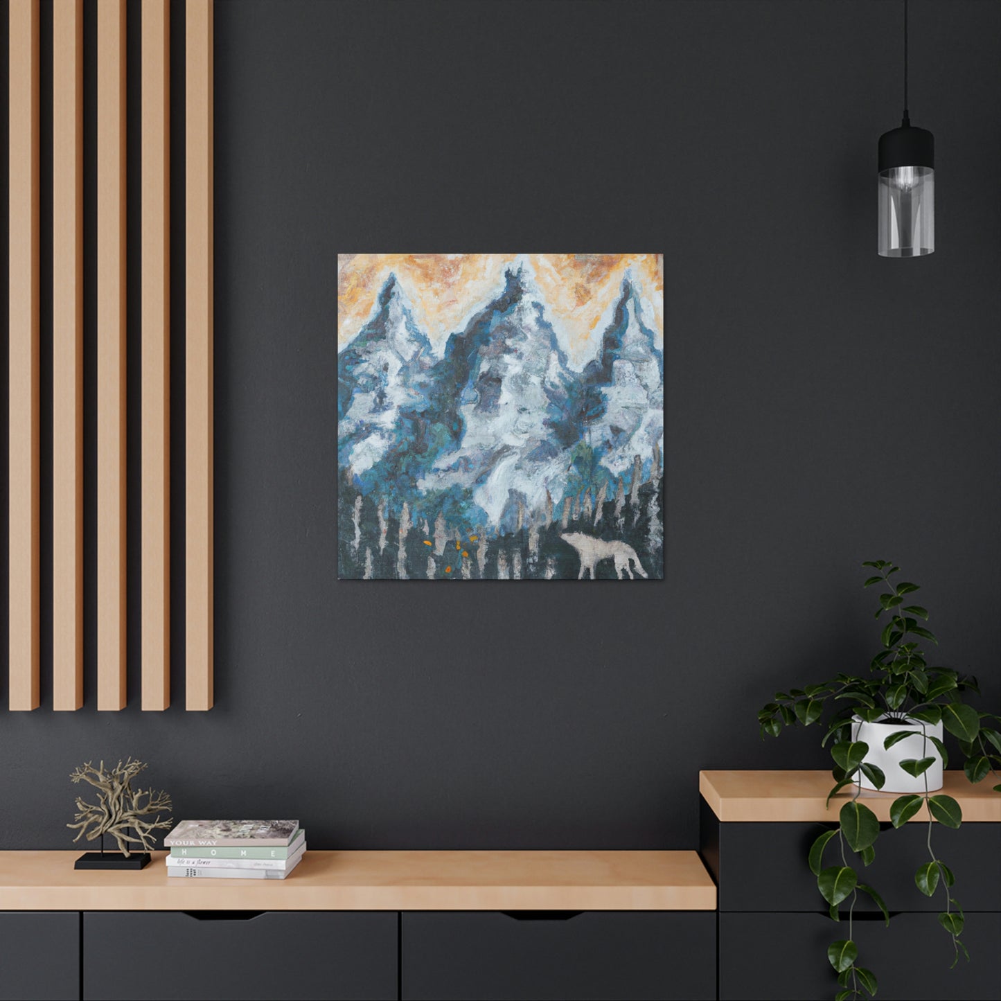 Wolf in the Woods - Canvas