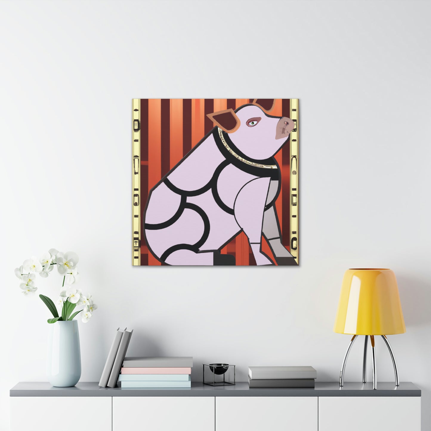 "Gilded Porcine Splendor" - Canvas