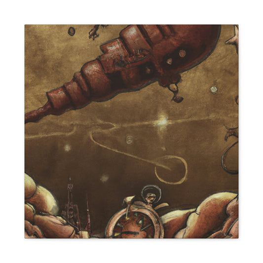 Meteor in Steampunk - Canvas