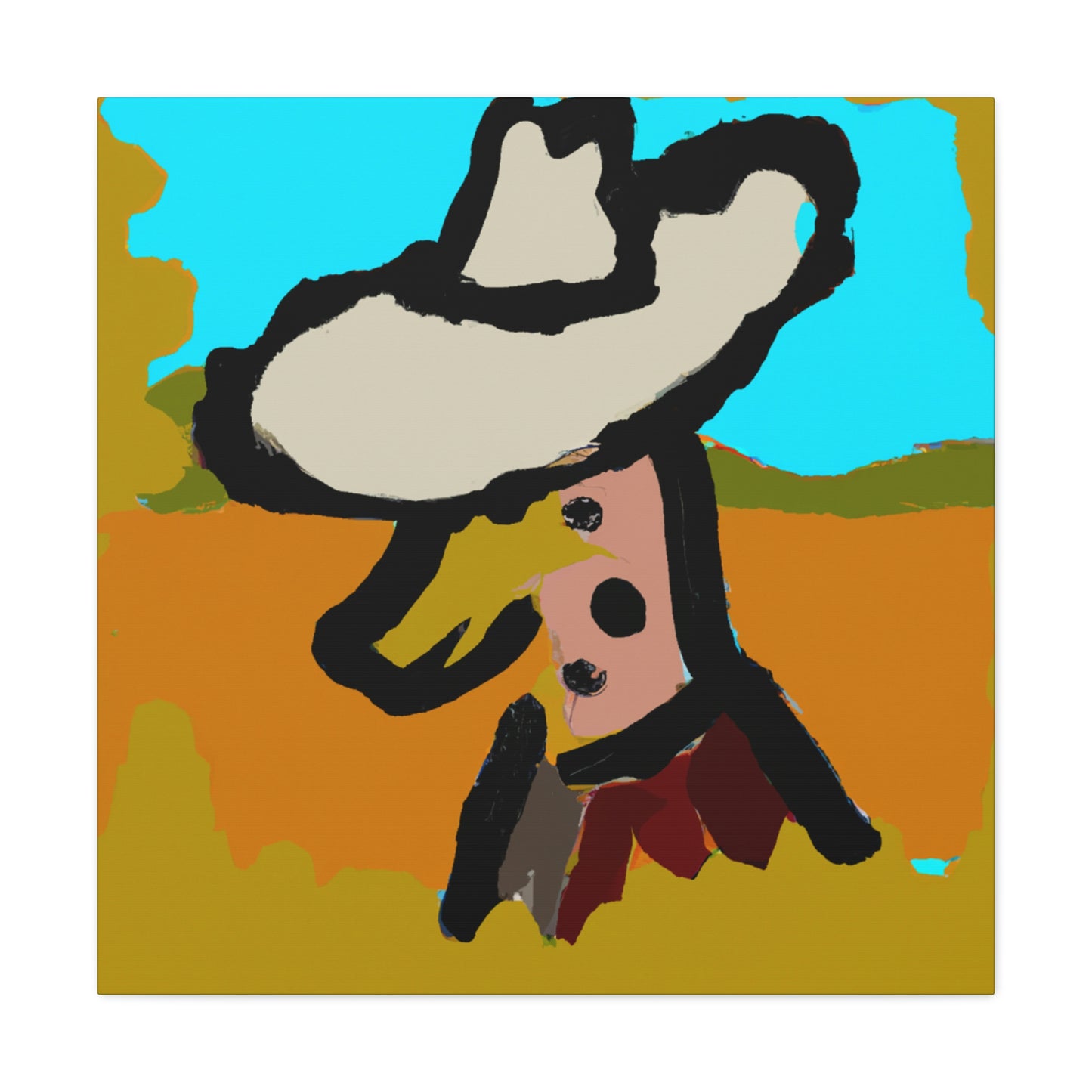 "Cowboy Western Concept” - Canvas