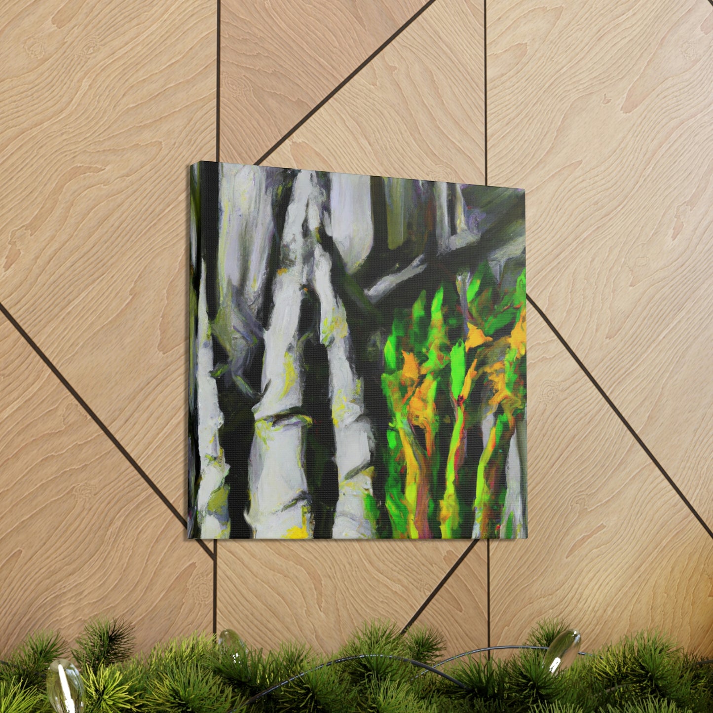 "Asparagus Abstract Expressionism" - Canvas