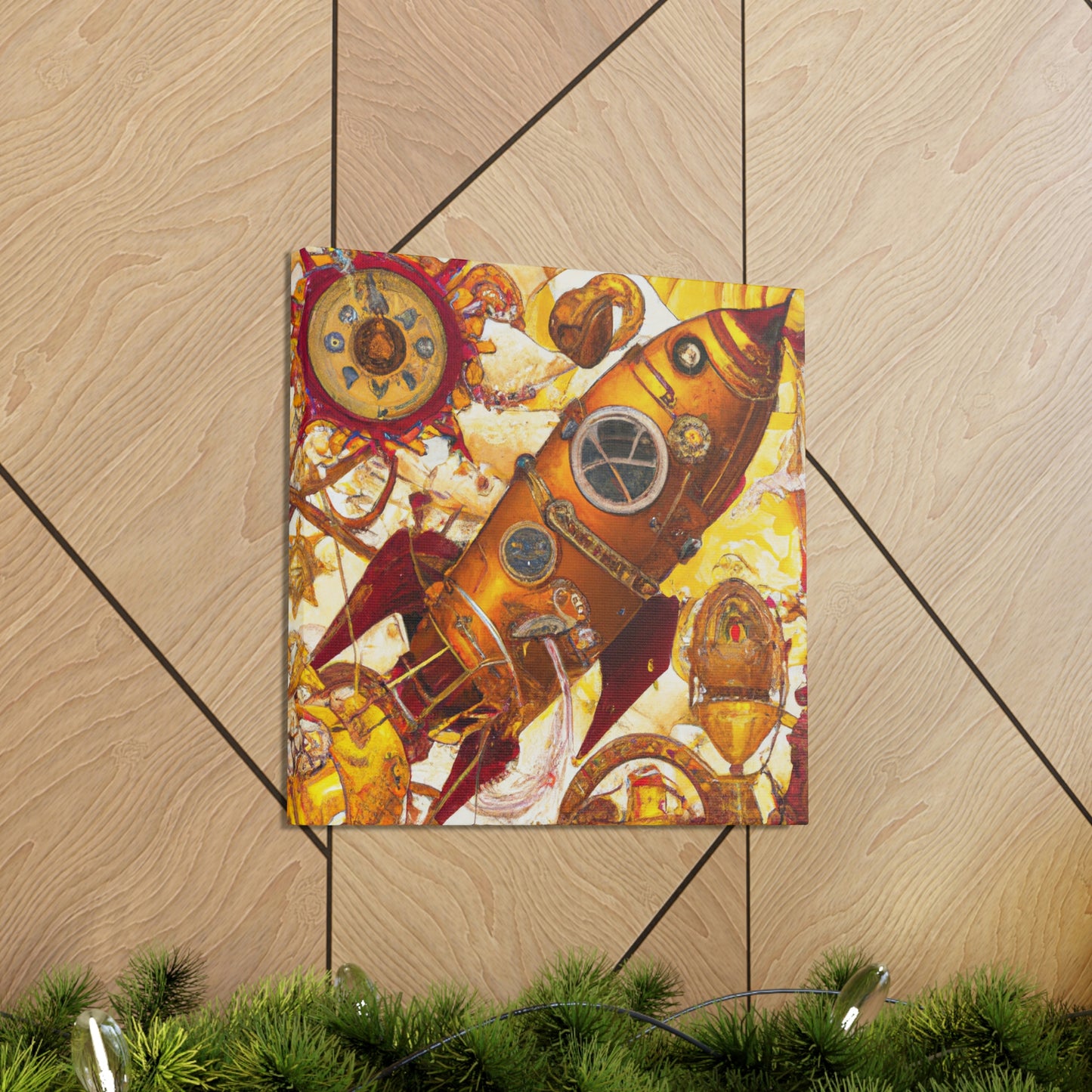 "Space Shuttle Steampunk Dream" - Canvas