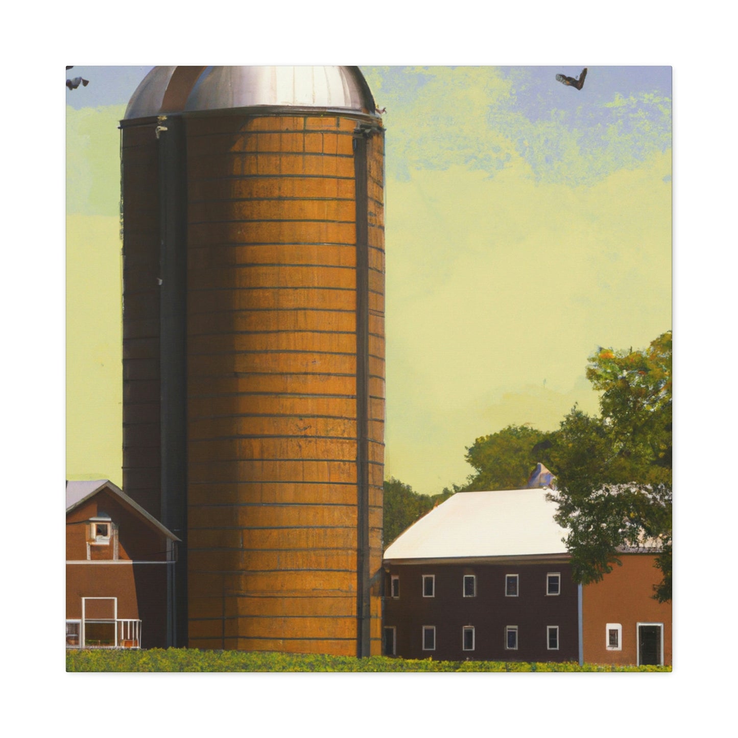 "Silo in the City" - Canvas