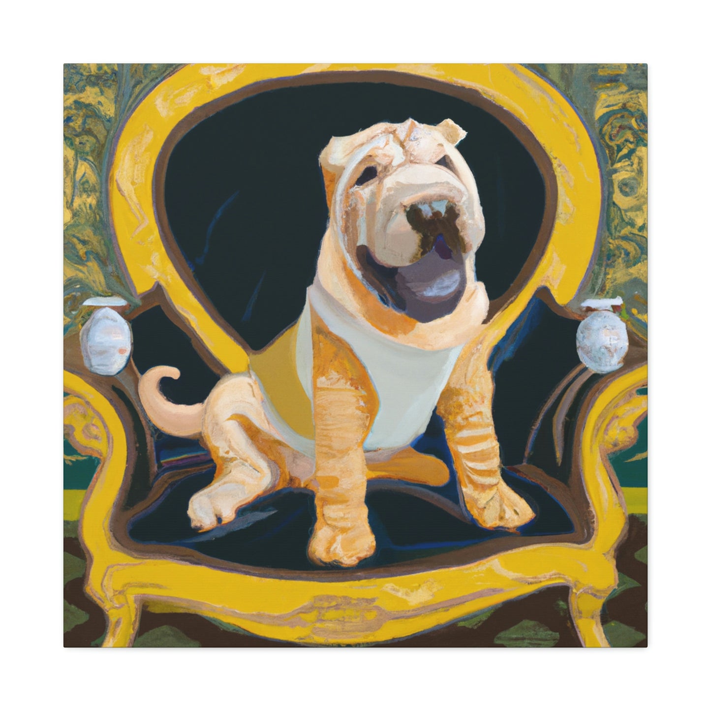 "Shining Shar Pei Splendor" - Canvas