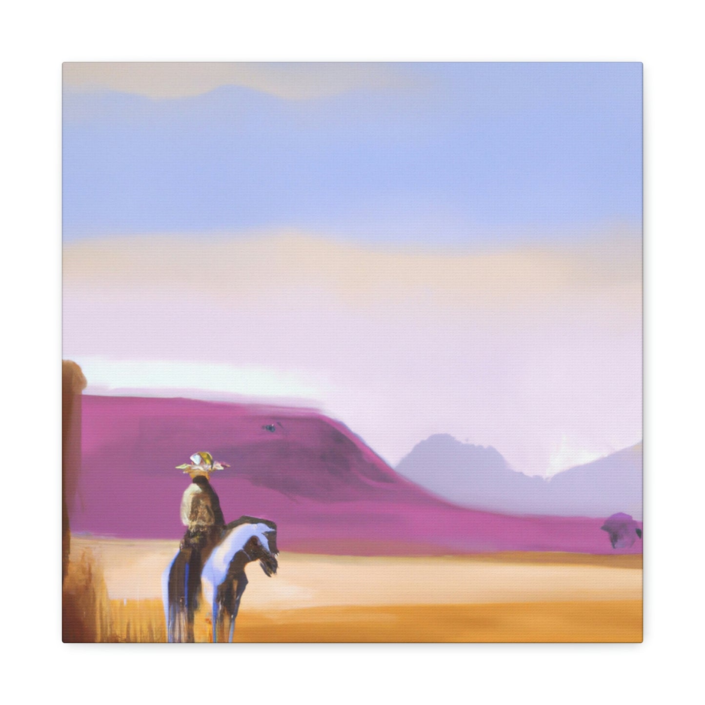 "Western Dusk Landscape" - Canvas