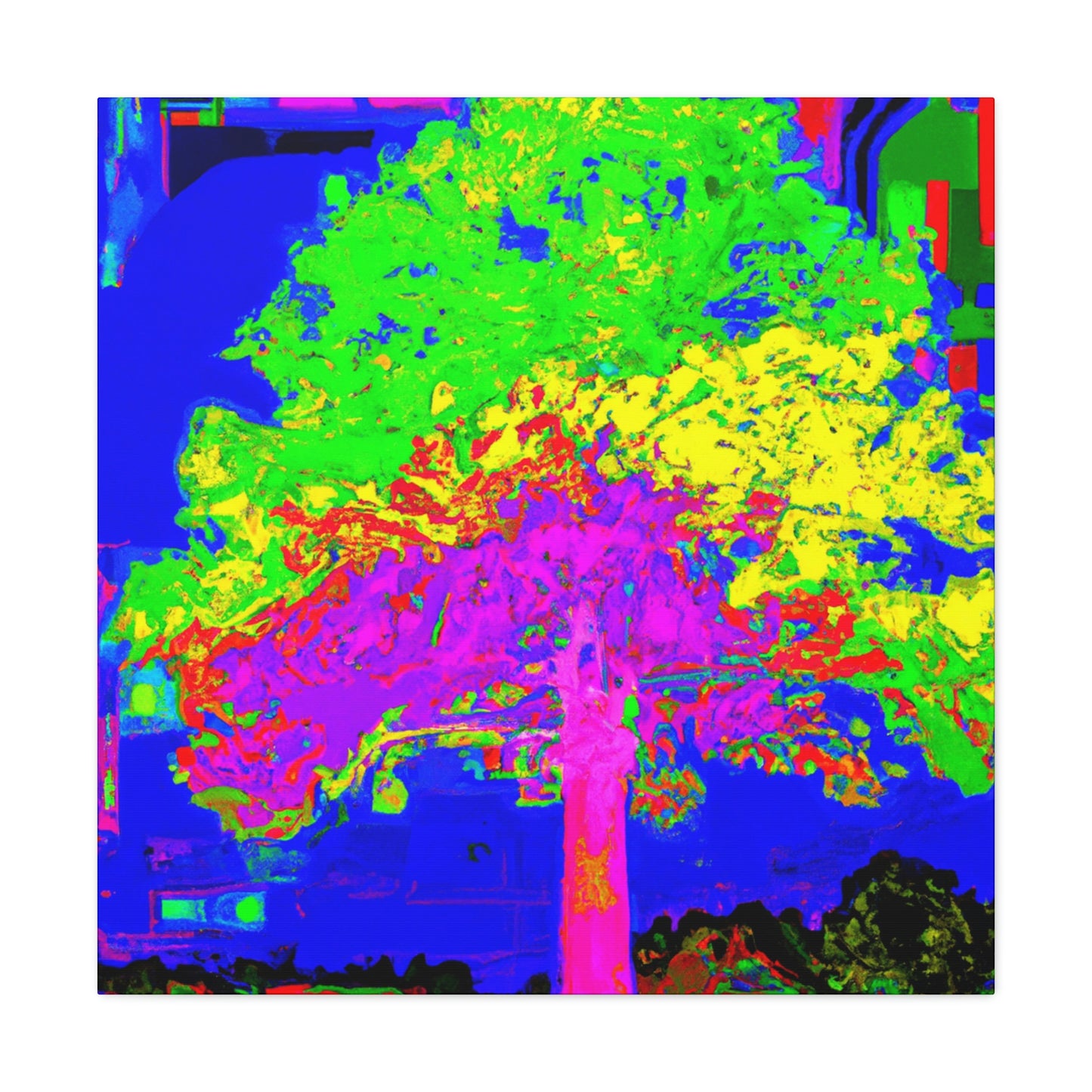 Oak Tree Expressionism. - Canvas