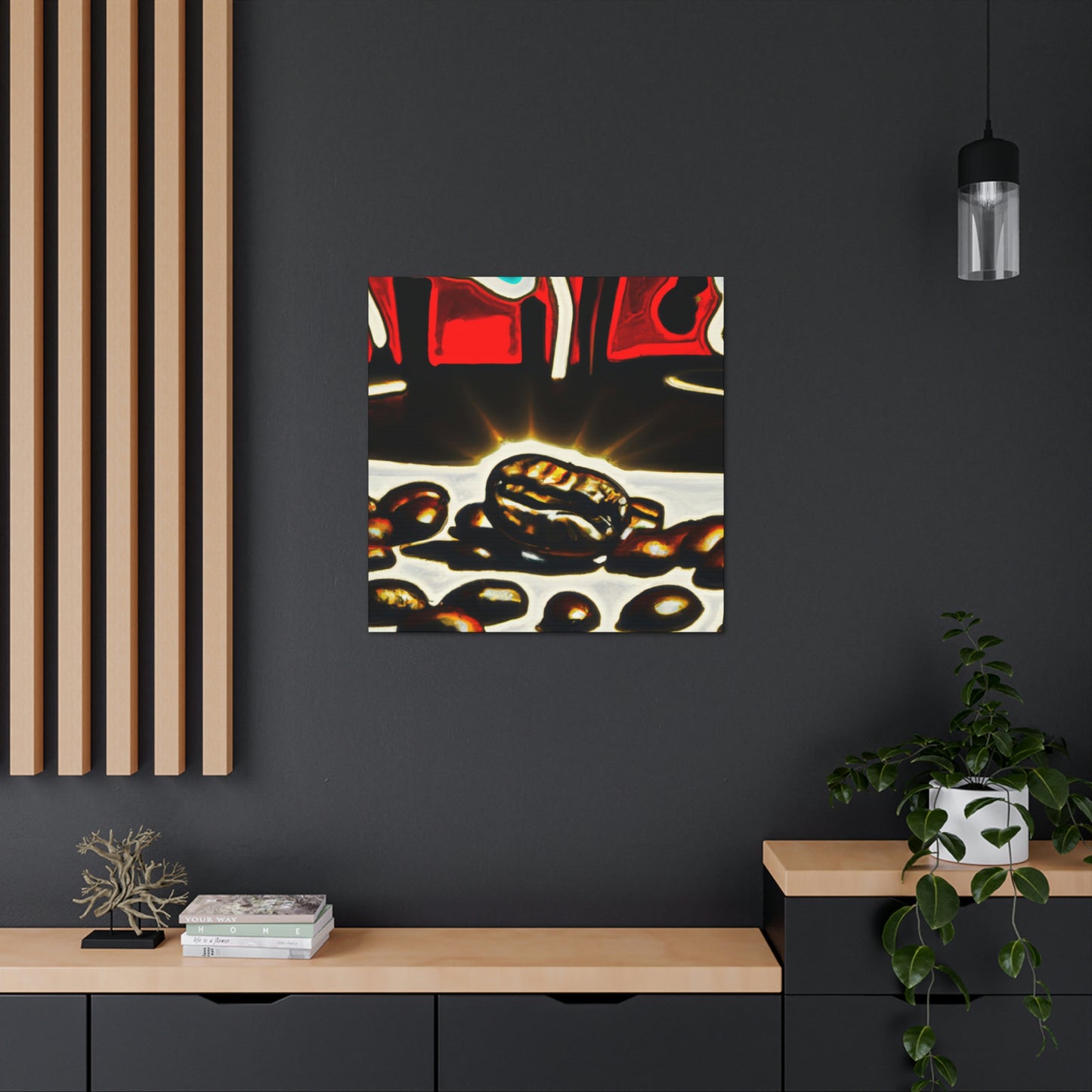 Coffee Beans Pop Art - Canvas