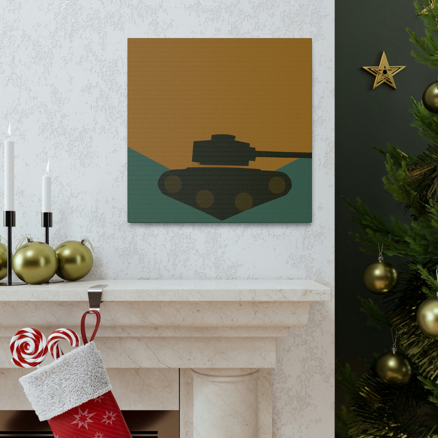 "Tank Turret Simplicity" - Canvas