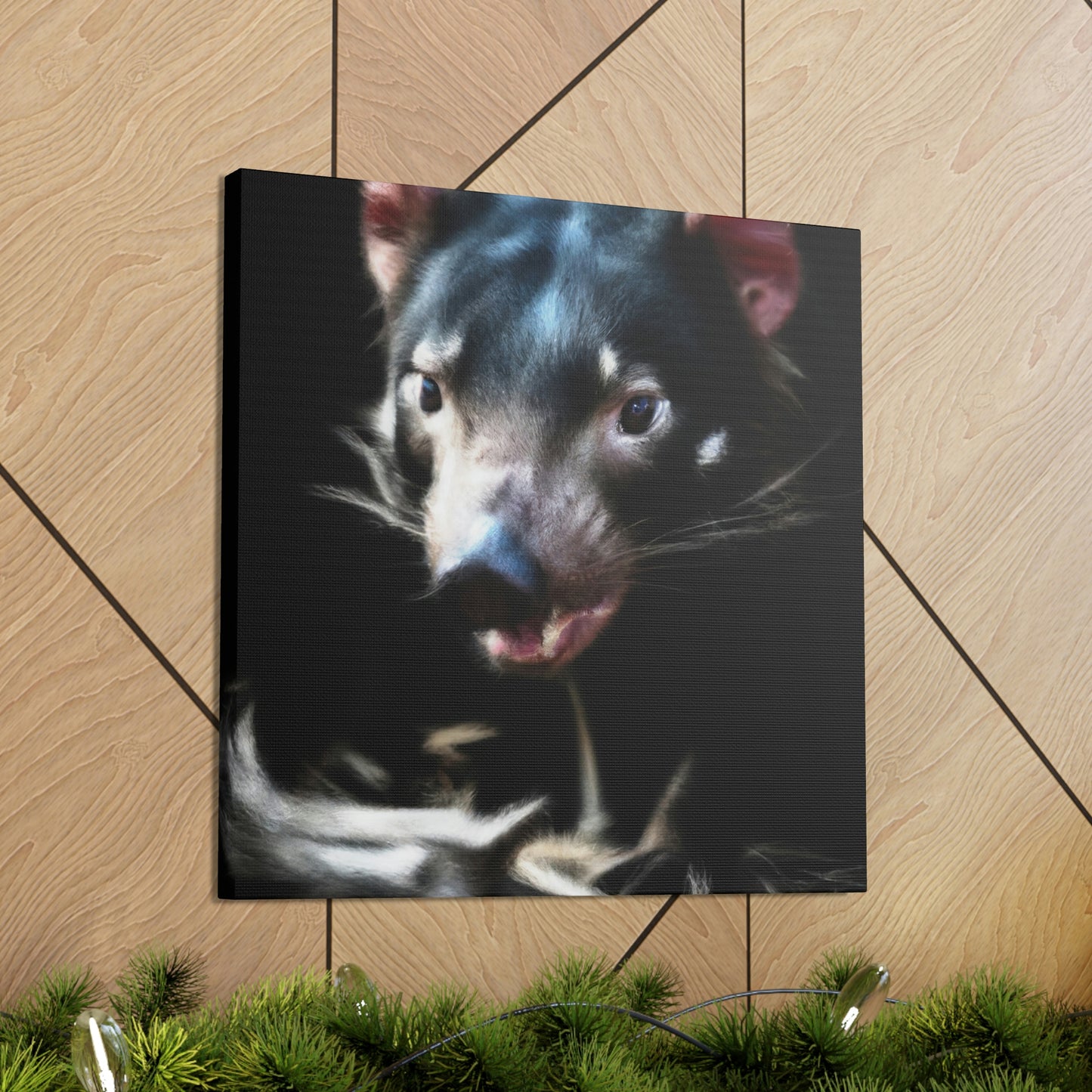 Taz in Tasmanian Garden - Canvas