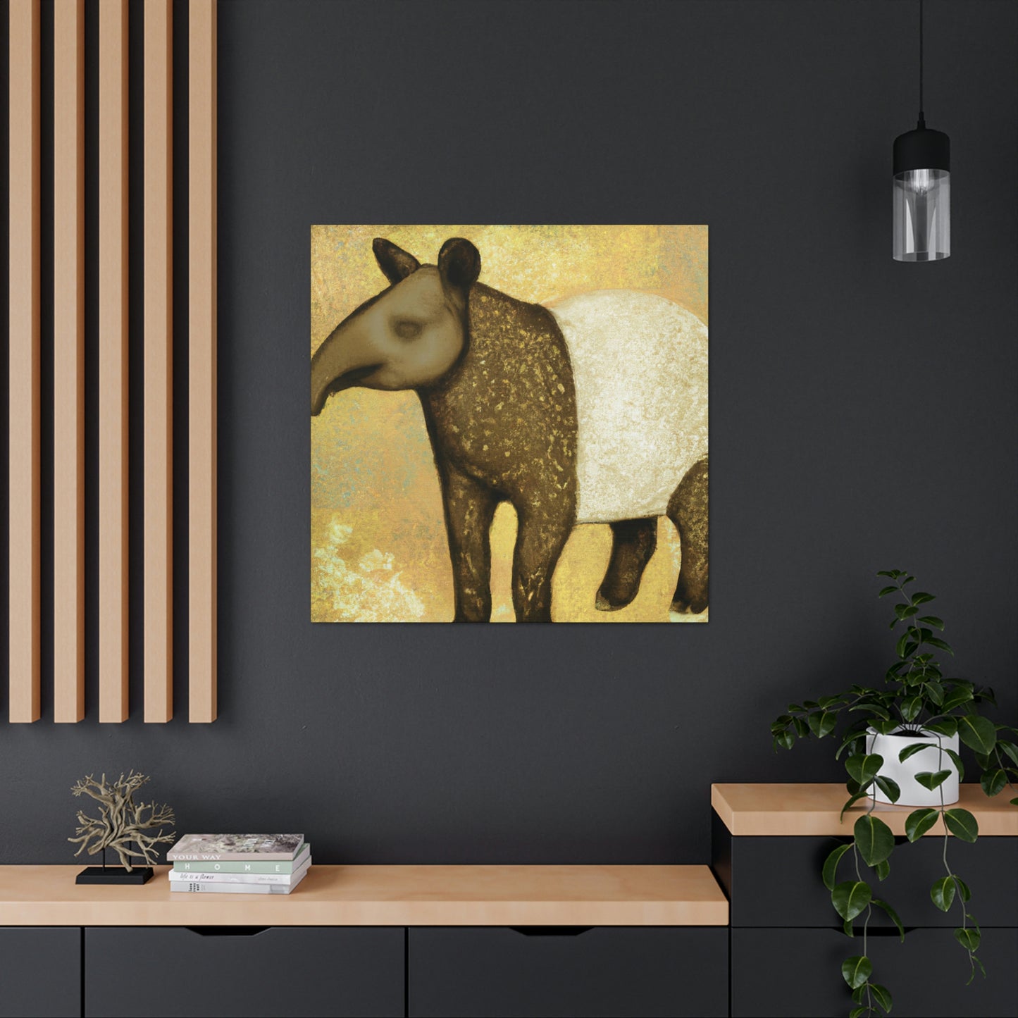 "Malayan Tapir Delight" - Canvas