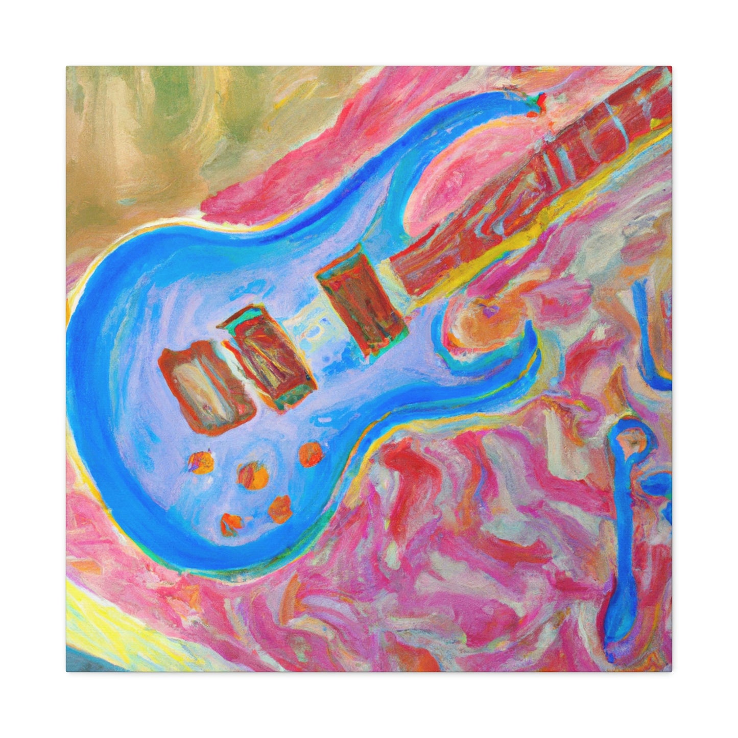 "Electric Guitar Triumphant" - Canvas