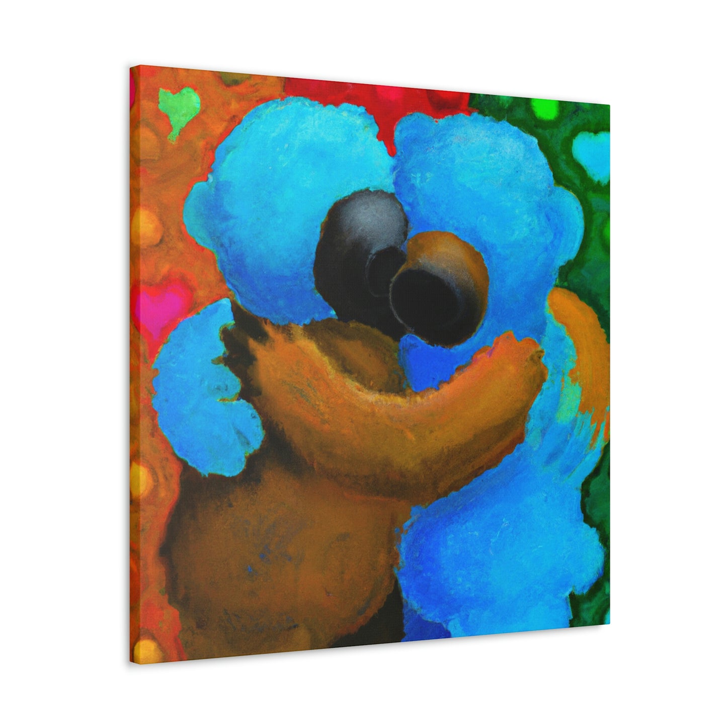 "Love's Embrace Bear Hug" - Canvas