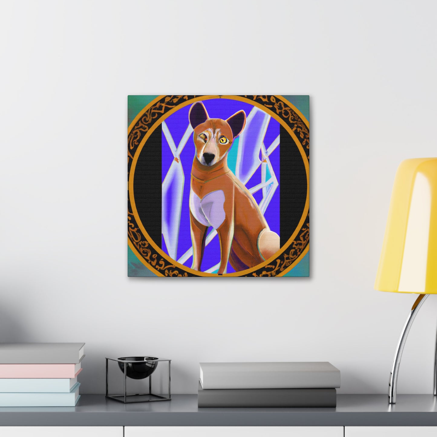 "Dhole's Deco Gleam" - Canvas