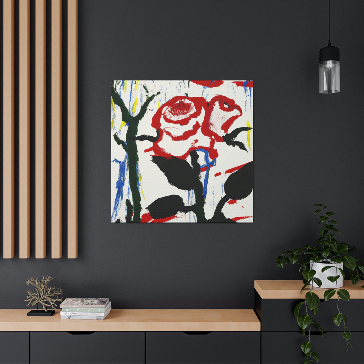 "Rose in Expressionism" - Canvas