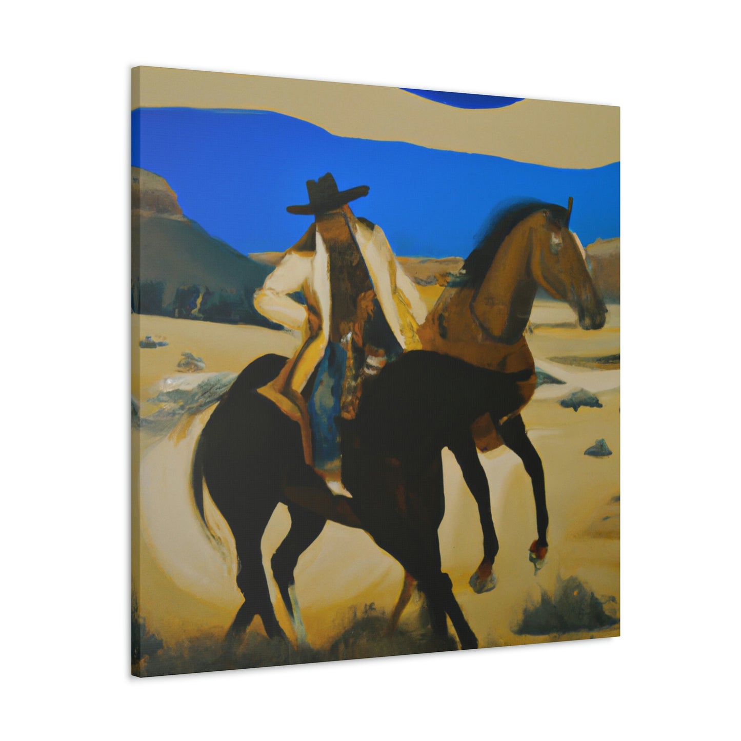 "Horses in Pasture Glow" - Canvas