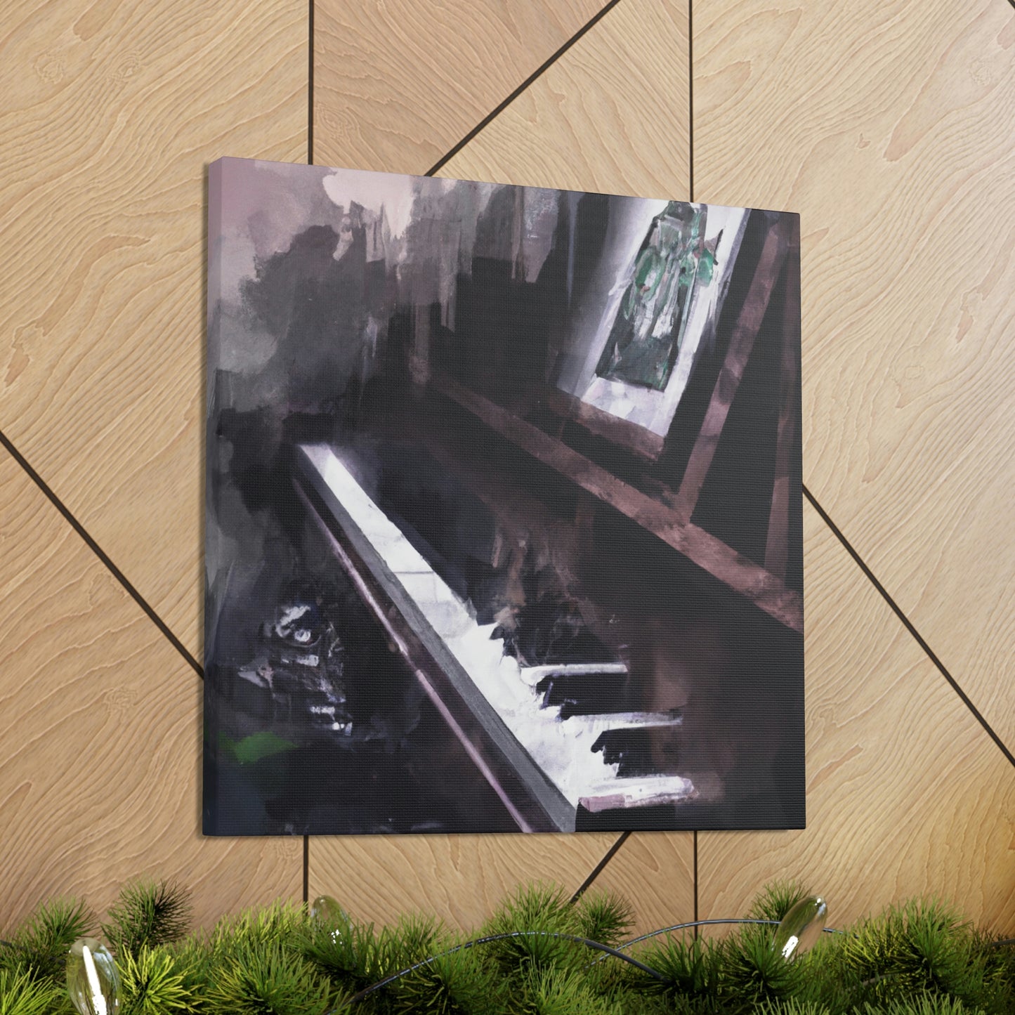 Piano in Reflection - Canvas