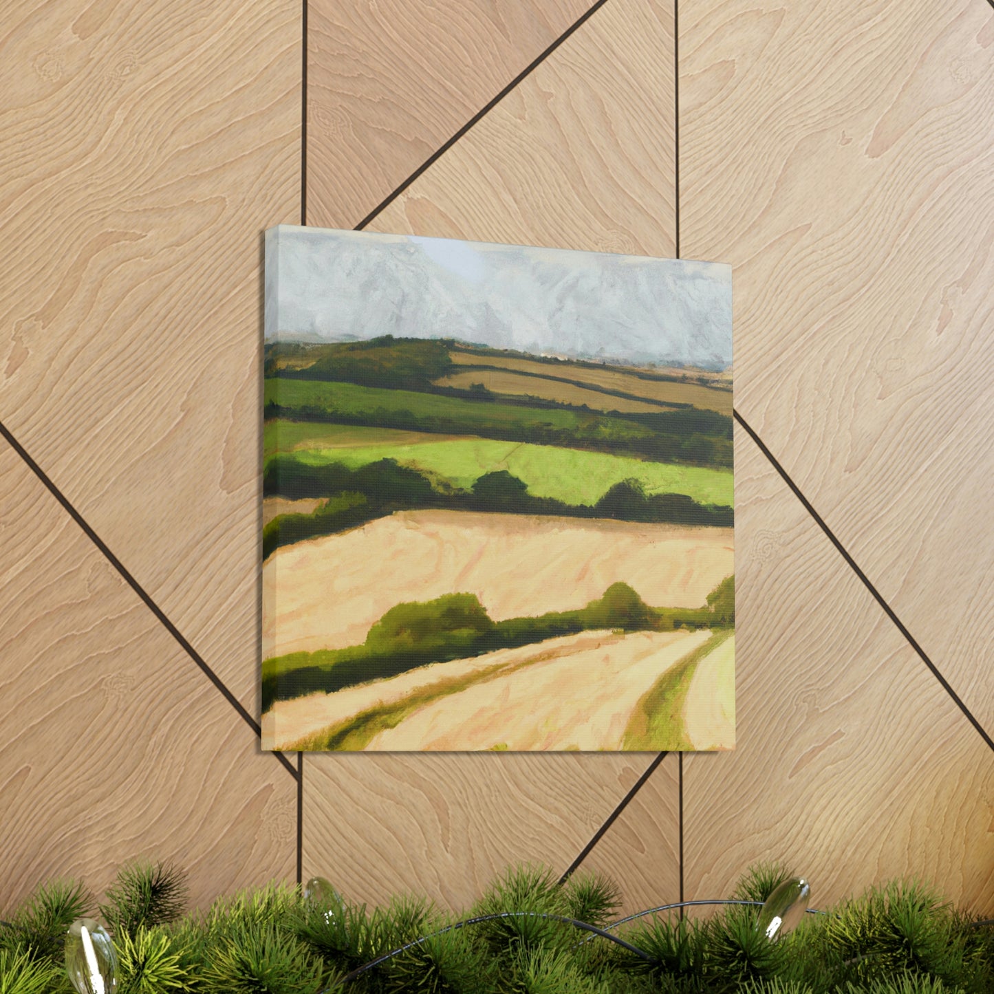 Harvesting the Fields - Canvas