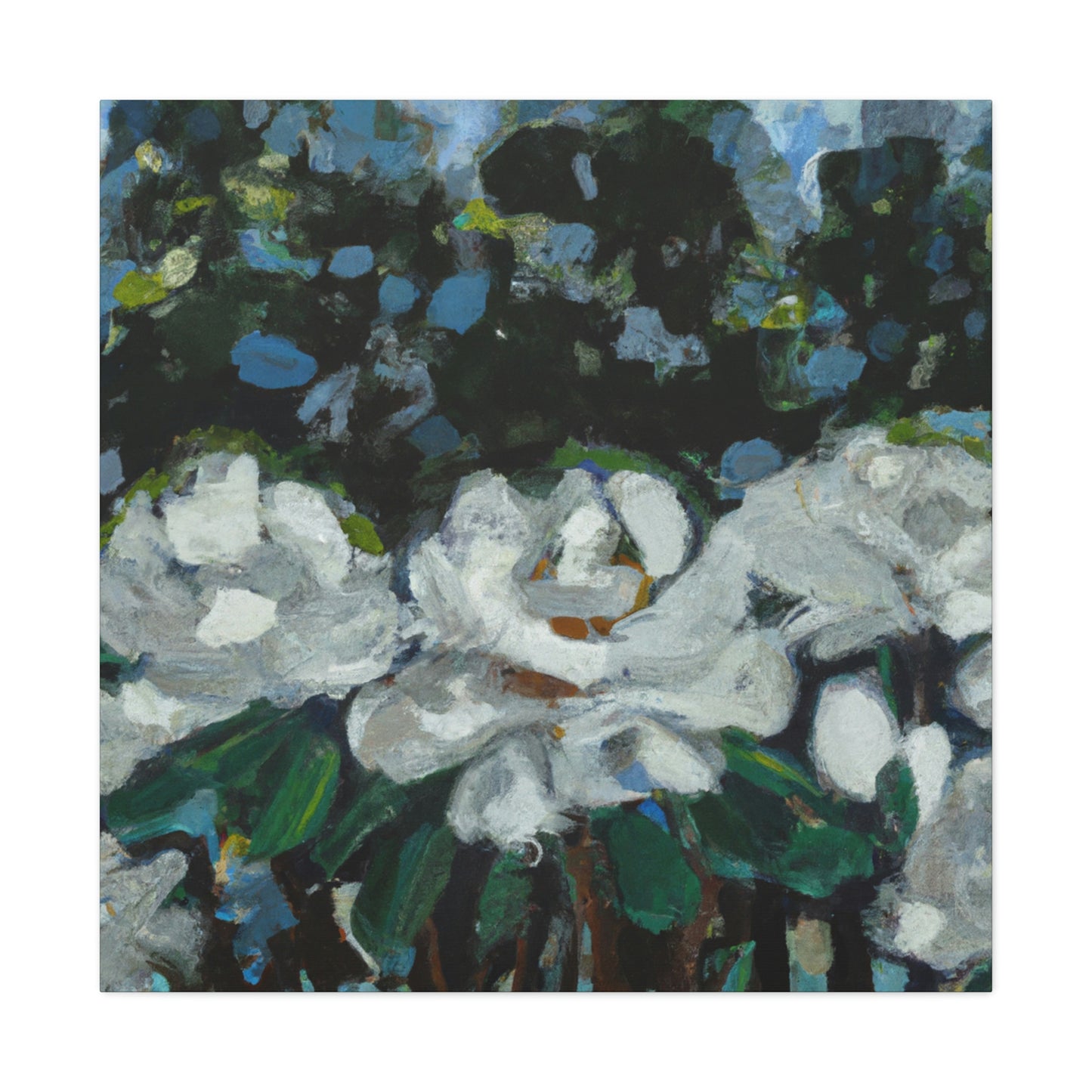 "Gardenia Abstraction Dreaming" - Canvas