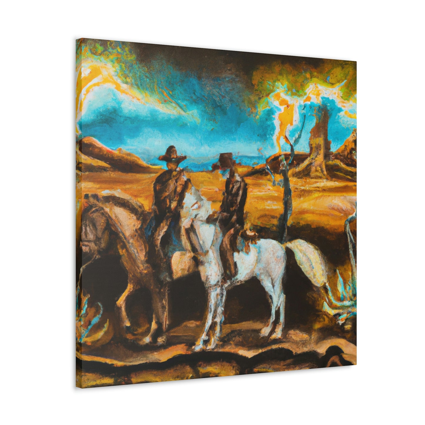 "Delightful Western Landscape" - Canvas