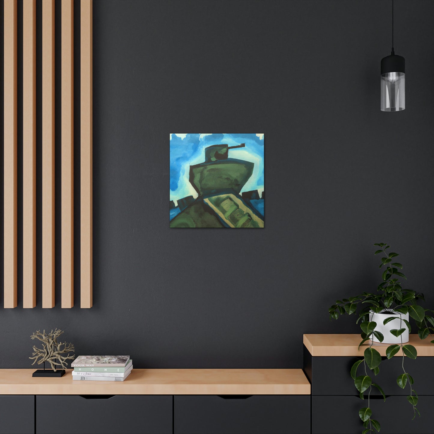 "Tank Turret Abstractions" - Canvas