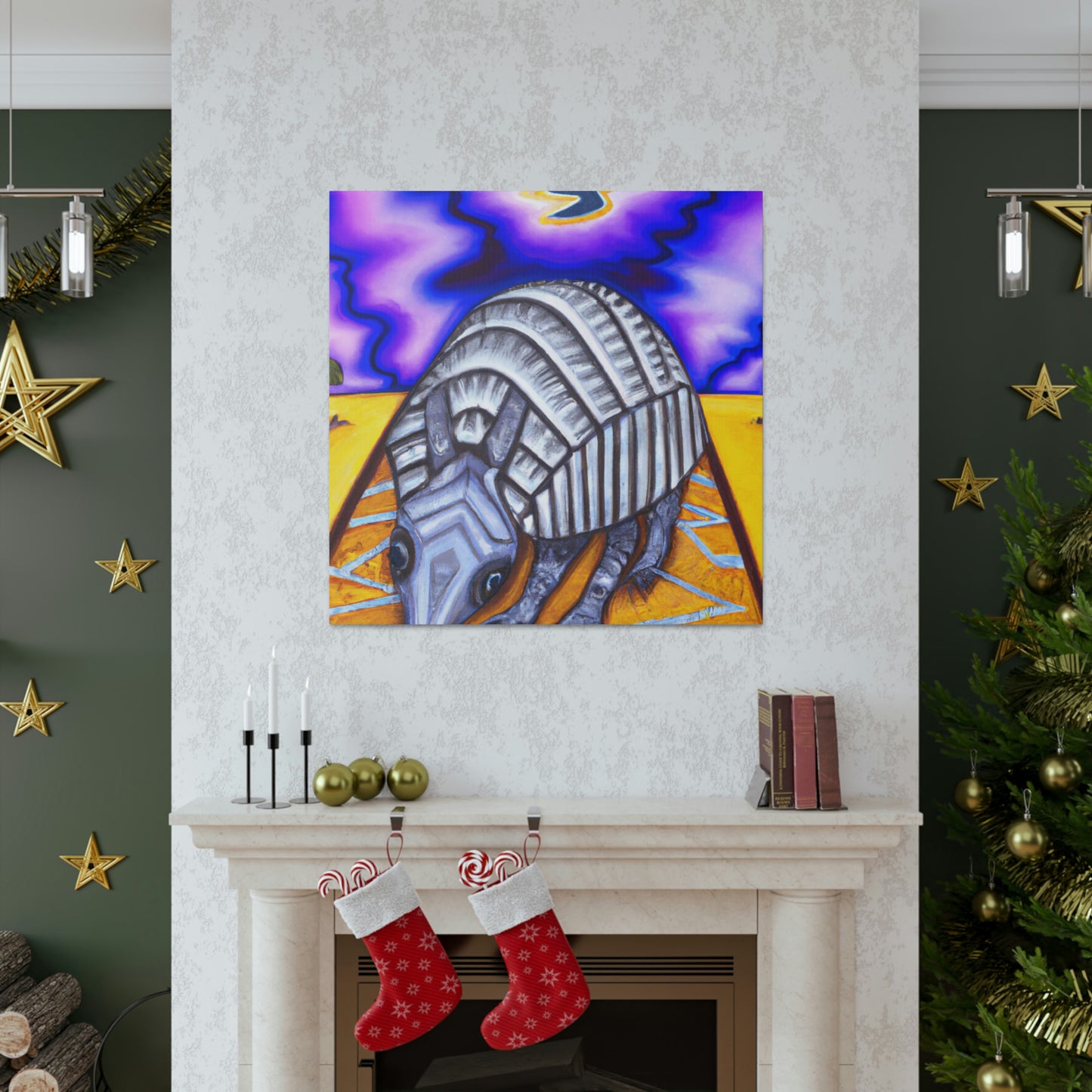 Armadillo in Deco - Canvas