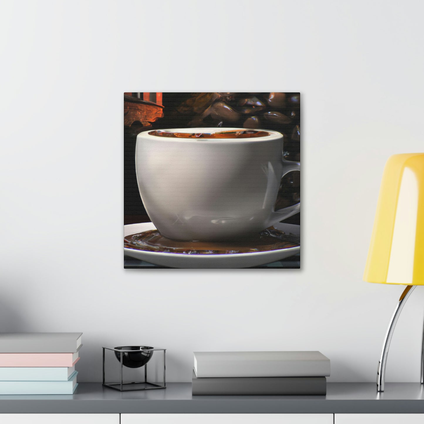 "Coffee Reflection Realism" - Canvas