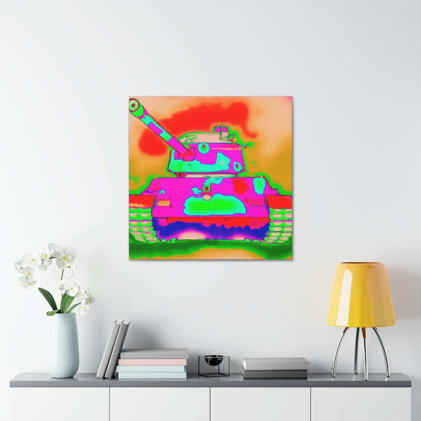 Tank Pop Explosion - Canvas