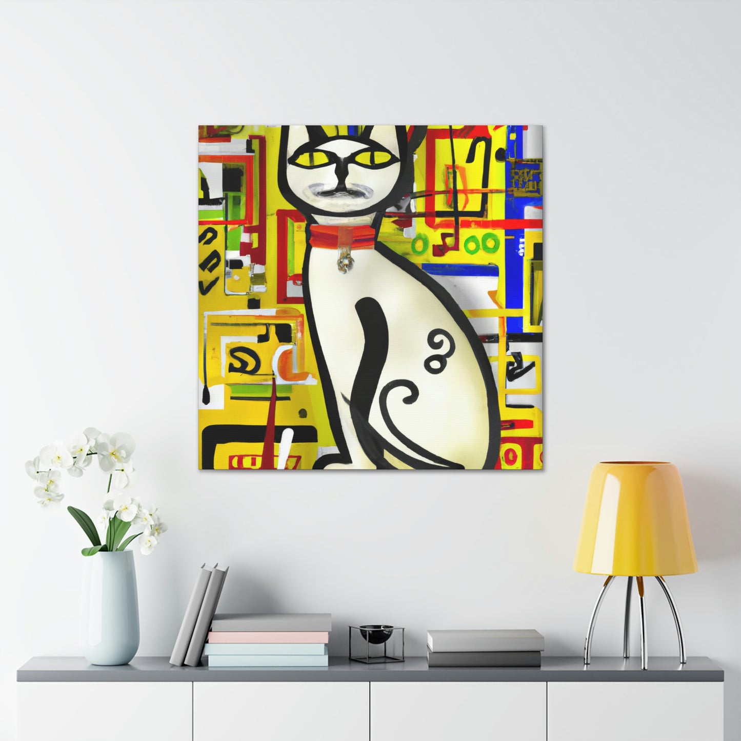 "Cat in the Garden" - Canvas