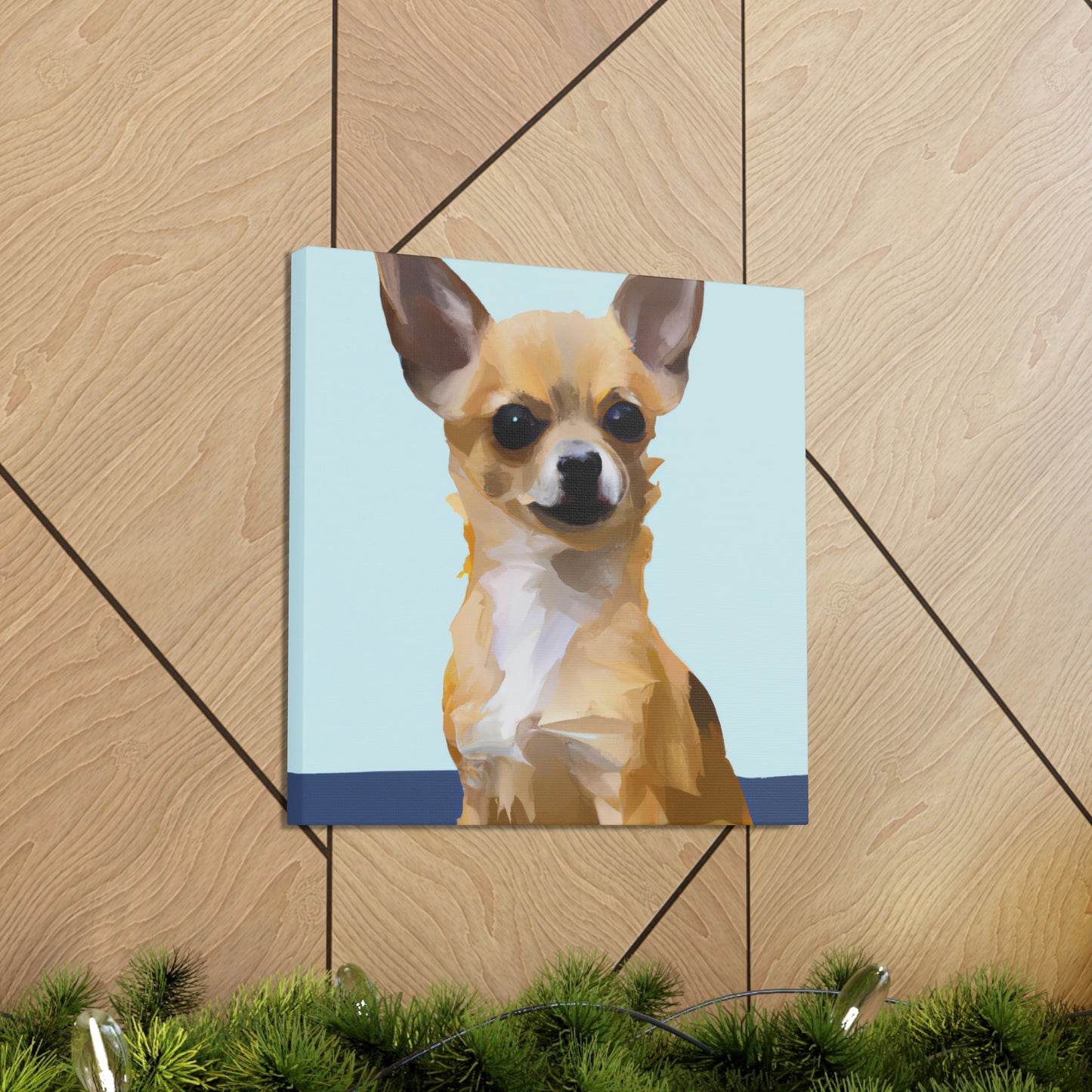 "Chihuahua Minimalism Dream" - Canvas