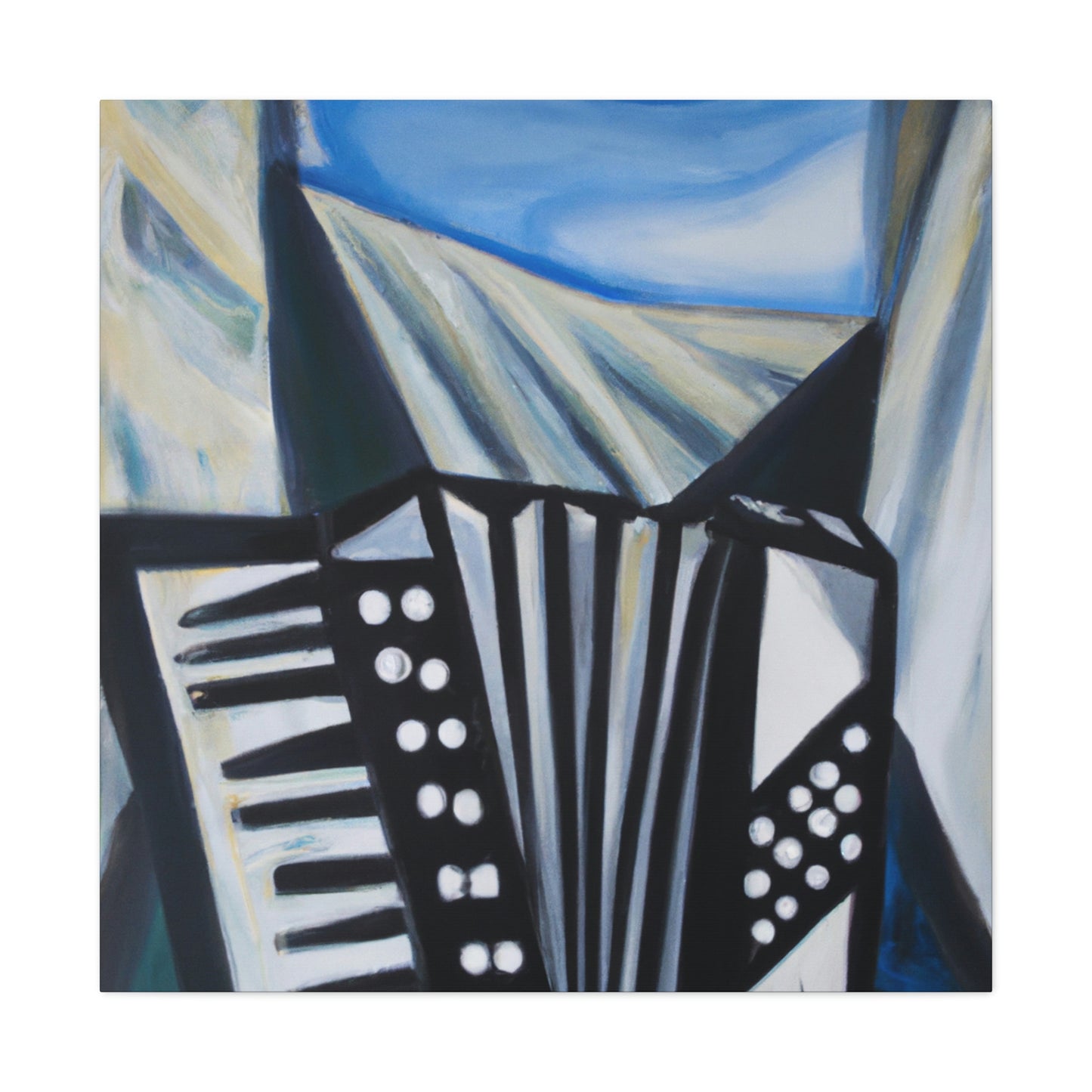 Accordion in Expressionism - Canvas