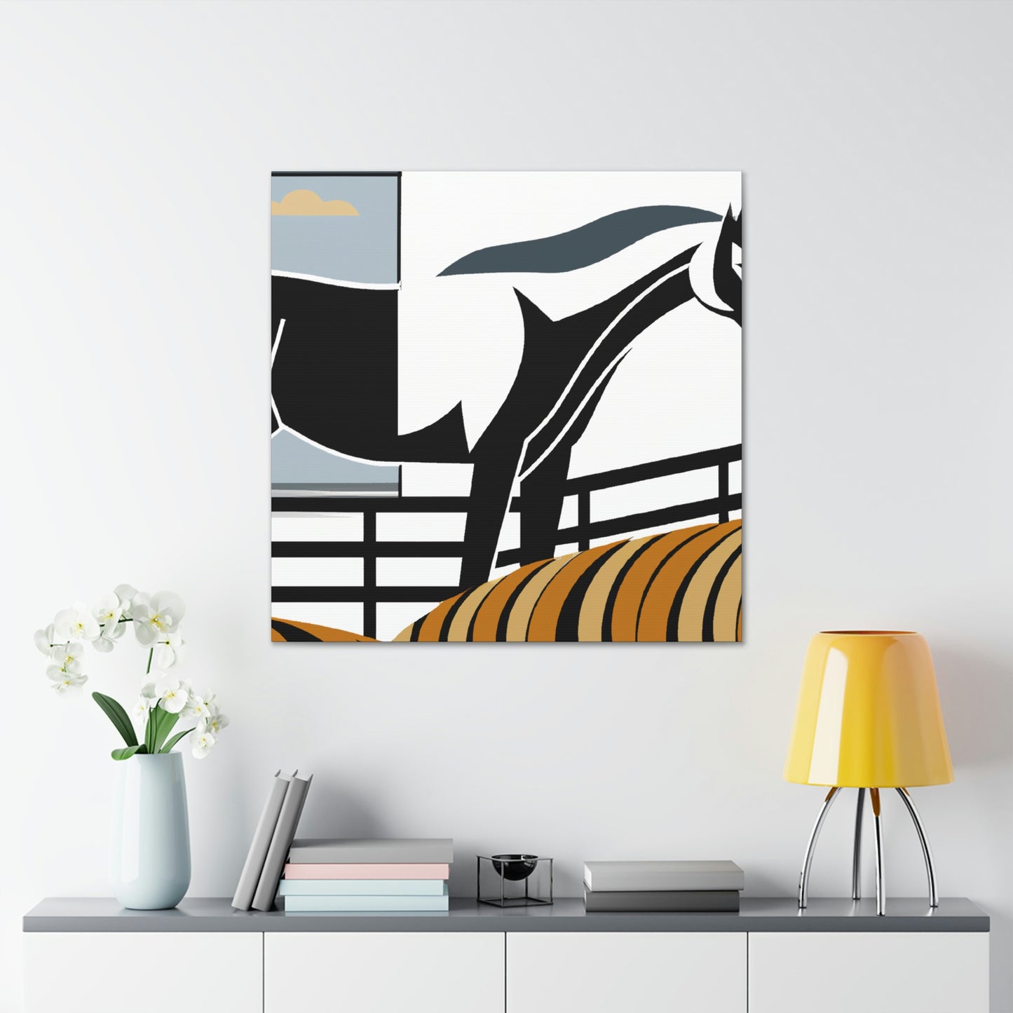 "Deserted Racing Steed" - Canvas